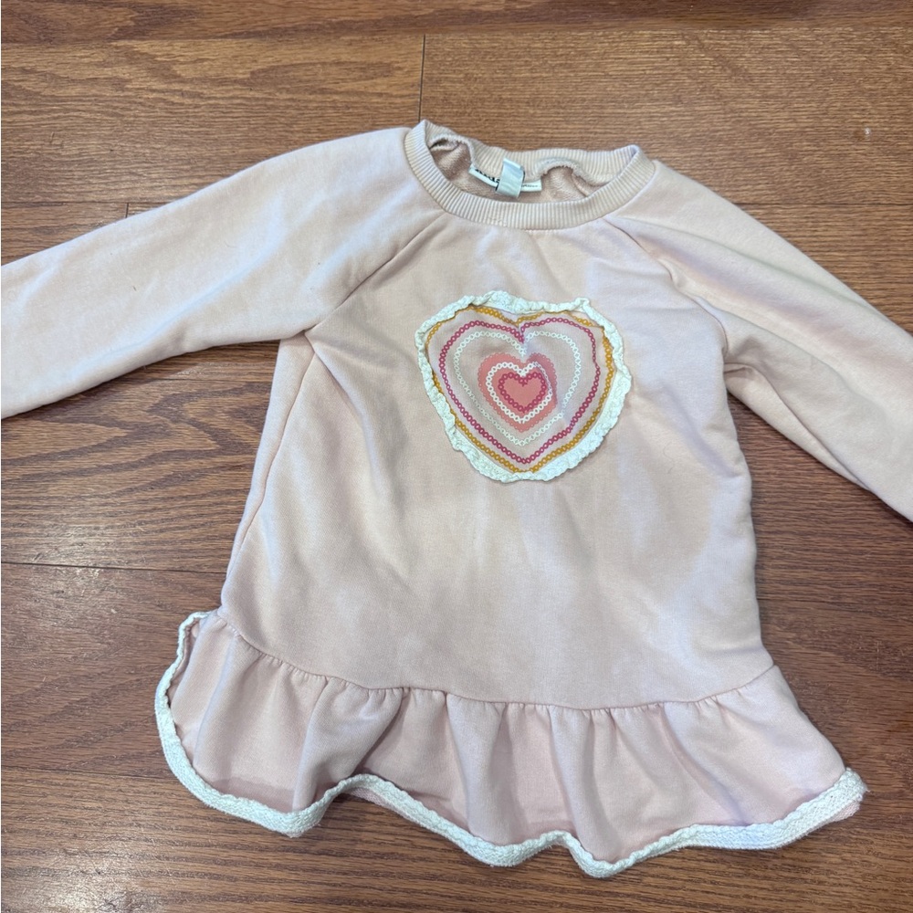 Kids Headquarters Pink Heart Top